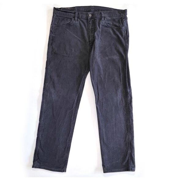 Levi's Straight Leg Black Men's Jeans 38x32 - Picture 1 of 7